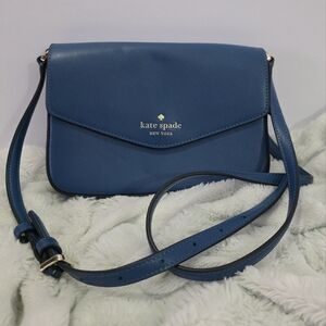 Kate Spade Blue Crossbody Bag with Sleek Design
